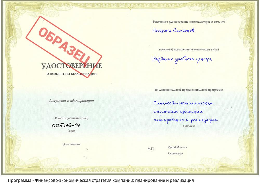 Финансово-экономическая стратегия компании: планирование и реализация Сибай